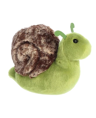 Aurora Small Slow Snail Mini Flopsie Adorable Plush Toy Green 8"