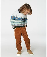 Deux par Toddler Boys Stretch Corduroy Jogger Pants Caramel Brown - Toddler|Child