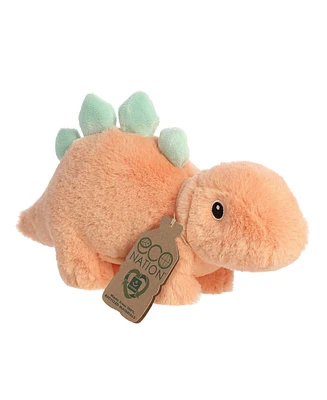 Aurora Medium Steggy Stegosaurus Eco Nation Eco-Friendly Plush Toy Orange 11.5"