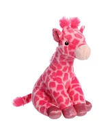 Aurora Medium Giraffe Destination Nation Adventurous Plush Toy Pink 12"