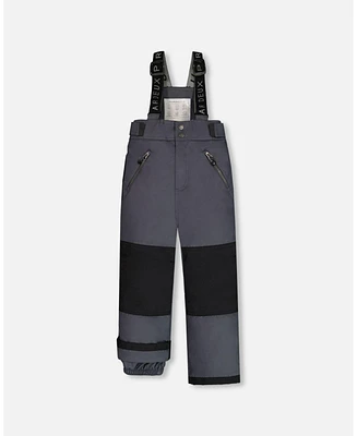 Deux par Deux Kids Unisex Snow Pants Dark Gray