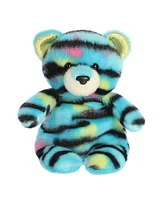 Aurora Small Huckleberry Tiger Jammies Vibrant Plush Toy Blue 8"