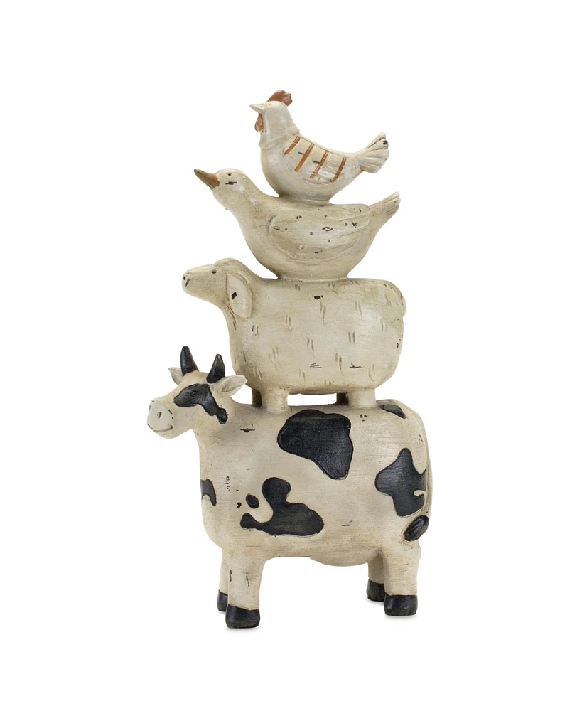 Slickblue 11.5" Farm Animal Stack Figurine