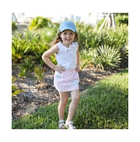 Bits & Bows Girls Girls Golf Cart Bow Baseball Hat in Blue