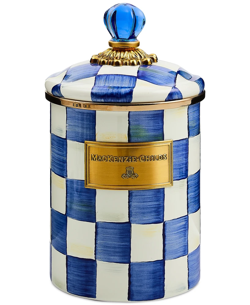 Mackenzie-Childs Royal Check Medium Canister