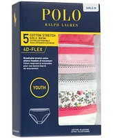 Polo Ralph Lauren Big Girls Bikini Brief 5-Pack