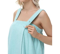 Women's Solid Terry Wrap with Straps