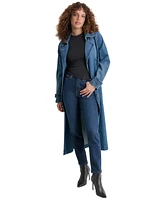 Dkny Jeans Women's Denim Trench Coat