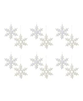 Slickblue Snowflake Cookie Ornament (Set of 12)