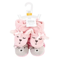 Hudson Baby Girls Cozy Fleece Booties, Months