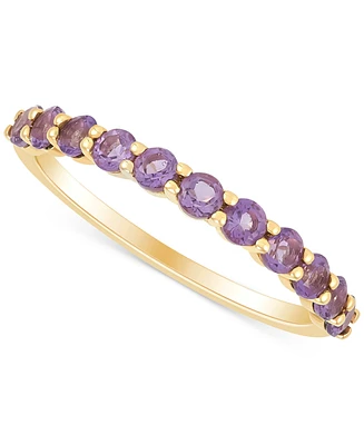 Garnet Narrow Band (1 ct. t.w.) 14k Gold (Also Additional Gemstones)