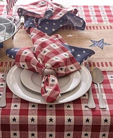 Design Imports 4th of July Jute Table Runner, 14"x108 "