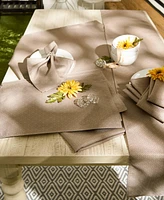 Design Imports Lattice Print Outdoor Tablecloth with Zipper, 60"x84 "