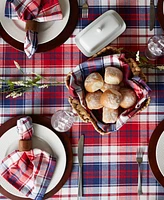 Design Imports Americana Plaid Tablecloth