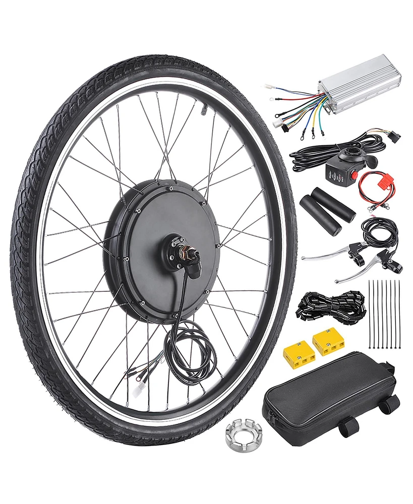 Yescom Electric Bicycle Motor Engine Kit 48V 1000W 26" Front Wheel E-Bike Cycling Hub Conversion