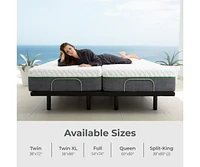 Cariloha Foundation Mattress Base | Queen | 6" X 9" X 12" White | Viscose Material | Adjustable Height, Replaces Existing Box Spring