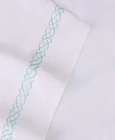 Superior Egyptian Cotton 1000 Thread Count Embroidered Bed Sheet Set