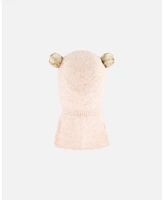 Deux par Deux Baby Girls Baby Knit Balaclava Light Pink