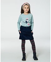 Deux par Big Girls Raglan Sleeve T-Shirt With Print Mint