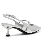 Anne Klein Women's Tyra Mary Jane Slingback Kitten Heel Pumps