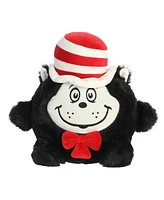 Aurora Small Cat In The Hat Ball Dr. Seuss Whimsical Plush Toy Black 8"