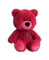 Aurora Large Hugga-Wug Tree Bear Holiday Festive Plush Toy Red 13.5"