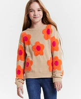 Epic Threads Girls Groovy Floral Pullover Sweater, Created for Macy's