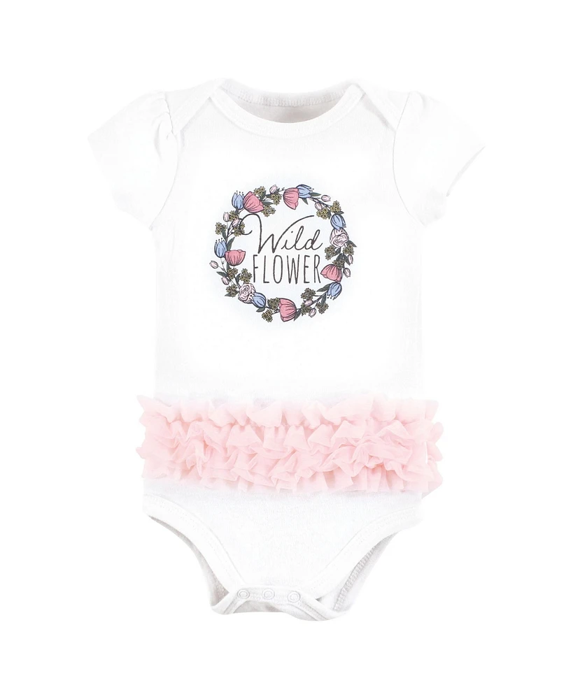 Hudson Baby Baby Girls Cotton Bodysuits