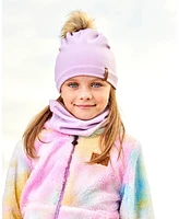 Deux par Girl Mid-Season Jersey Neckwarmer Lilac - Toddler|Child