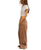 Free People Women's Final Countdown Slouchy Wide-Leg Jeans