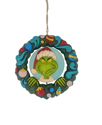 Jim Shore Grinch Wreath Ornament