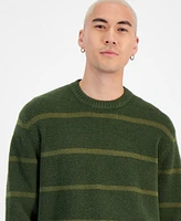 Sun + Stone Men's Scotty Striped Crewneck Sweater, Created for Macy's