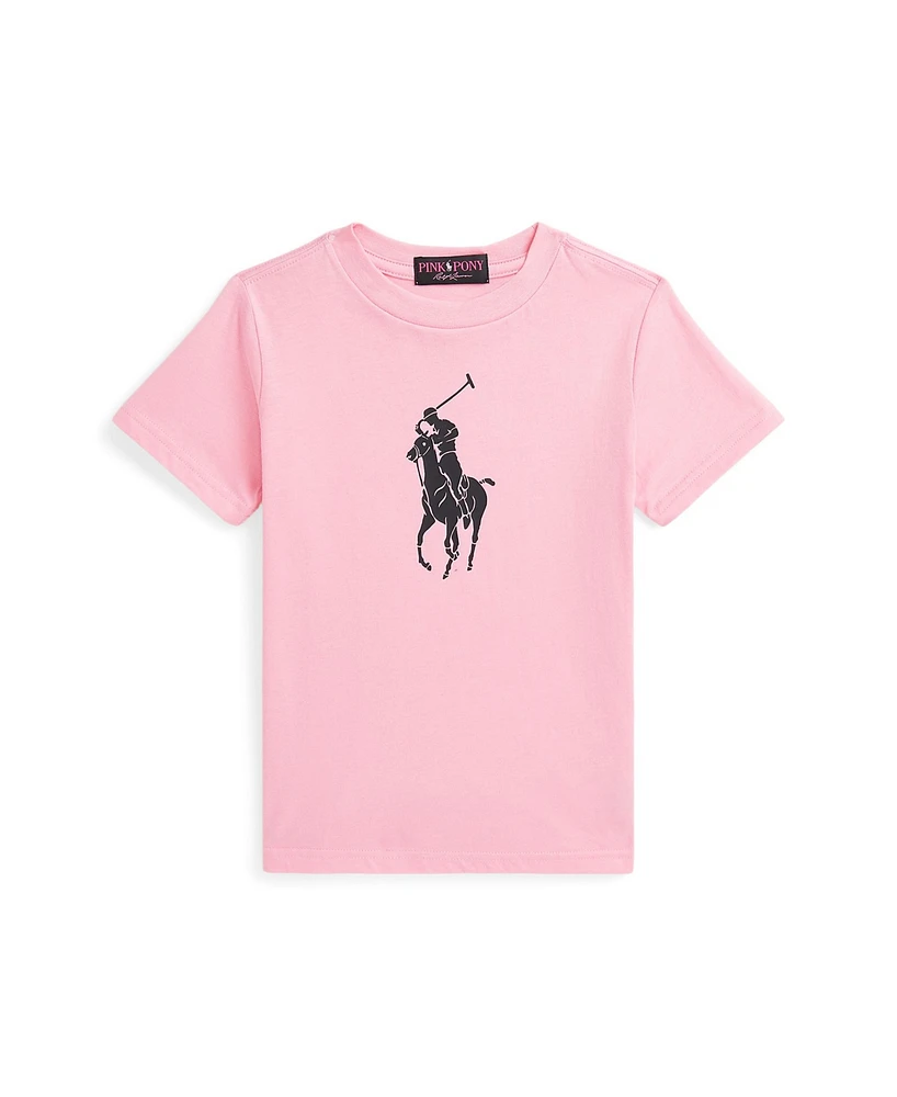 Polo Ralph Lauren Toddler and Little Boys Pink Pony Cotton Jersey Tee