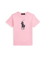 Polo Ralph Lauren Toddler and Little Boys Pink Pony Cotton Jersey Tee