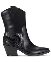 Sun + Stone Women's Biancaa Western Block Heel Booties, Created for Macy's