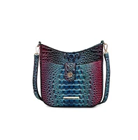 Mkf Collection Giovana Gradient Rainbow Faux Crocodile-Embossed Crossbody Bag by Mia K