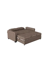 Serta 72.6" W Polyester Augustus Queen Convertible Sofa