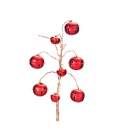 Slickblue Set of 6 Red Sleigh Bell Sprays for Festive Decorations