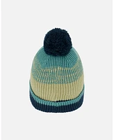 Deux par Boy Knit Hat Blue, Green And Gray - Toddler|Child