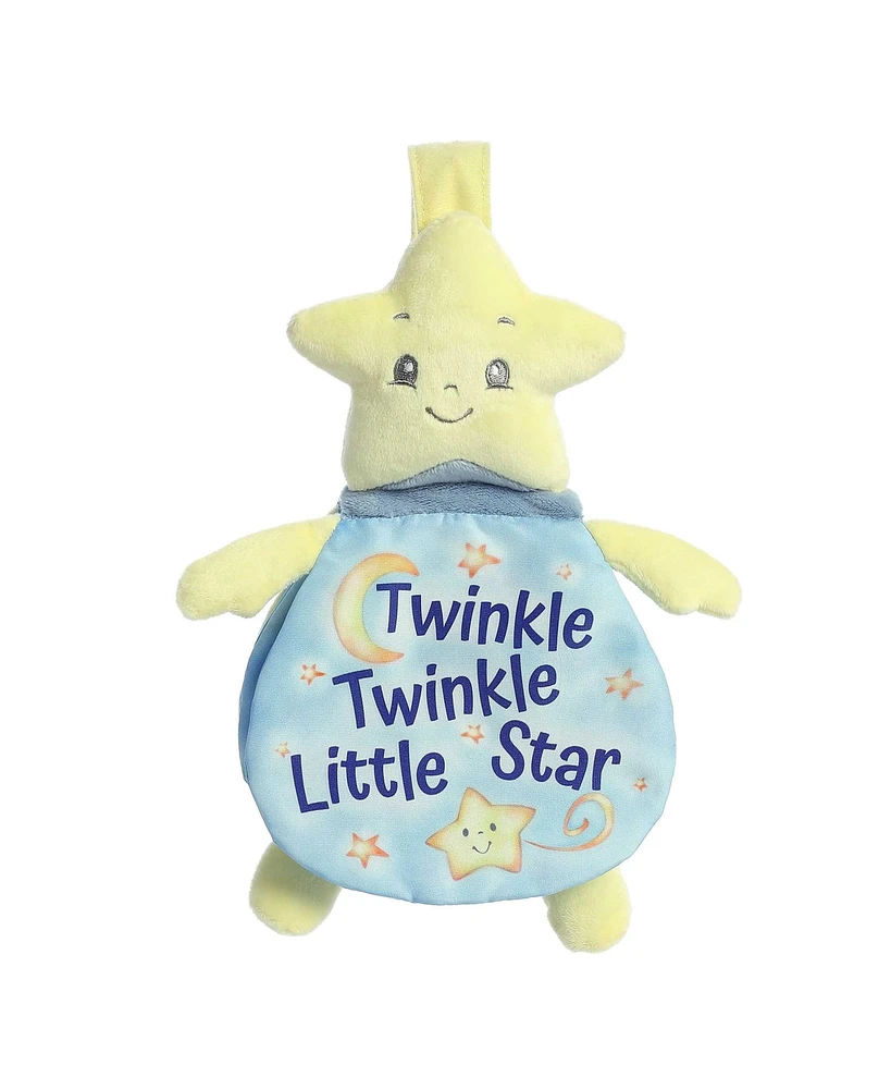 ebba Small Twinkle Twinkle Little Star Story Pals Educational Baby Plush Toy Yellow 9"