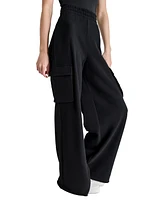 Dkny Jeans Women's Wide-Leg Cargo Sweatpants