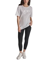 Dkny Sport Women's Varsity Satin Logo T-Shirt