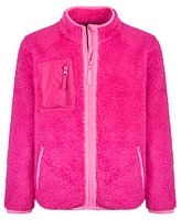 Id Ideology Big Girls Solid Faux-Sherpa Zip Jacket, Created for Macy's