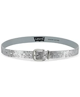 Levi's Casual Metal Loop Metallic Suede Belt