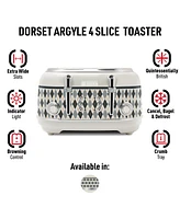 Haden Argyle 4-Slice Wide-Slot Self-Centering Toaster, 75140