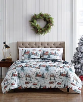 Hallmart Collectibles Holiday Town Square 3-Pc. Comforter Set