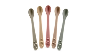 Sperric Baby Spoons First Stage Silicone Baby Spoon – Self Feeding Baby Utensils – Infant Spoons First Stage Baby Feeding Spoon