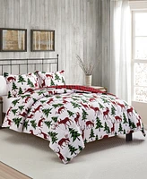 Sunham Plaid Deer Reversible 3-Pc. Comforter Sets