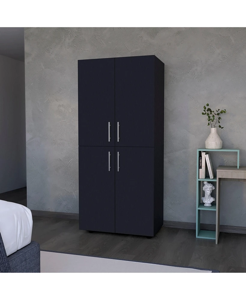 Fm Furniture Hazel Armoire in melamine with 2 doors