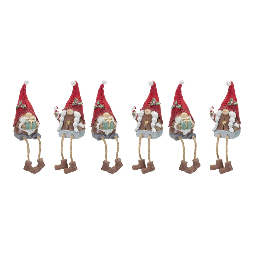 Slickblue Winter Gnome Shelf Sitter (Set of 2)